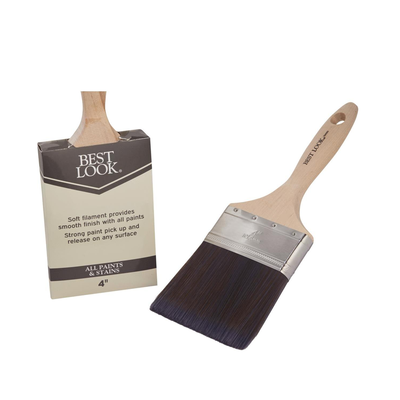  Best Look Flat Polyester Paint Brush 4 Inch 1 Each 1769586: $17.55