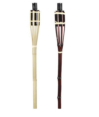  Bamboo Torch 120cm Brown Beige 1 Each 338543: $22.67