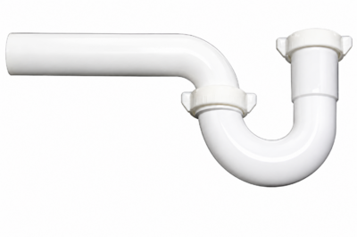LAV WALL DRAIN TRAP WHT