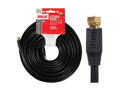 Audiovox Cable Coaxial  100 Foot Black 1 Each VHB6111N