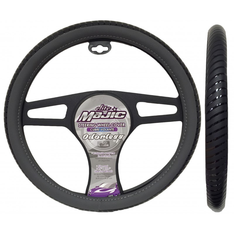  Majic Steering Wheel Cover  Black  1 Each 349