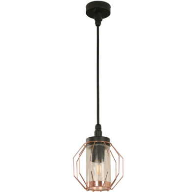 HANGING LAMP OD 1L E27 40W BLK