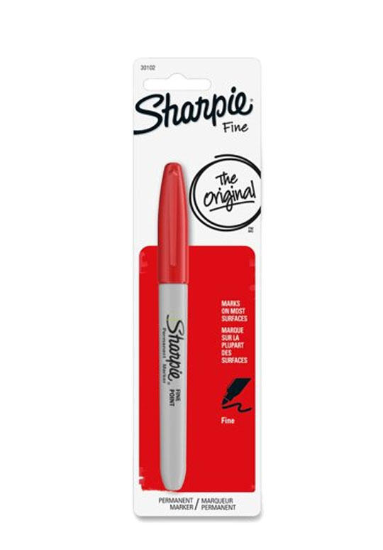 Sharpie Fine Permanent Marker Red 1 Each 30102-SH