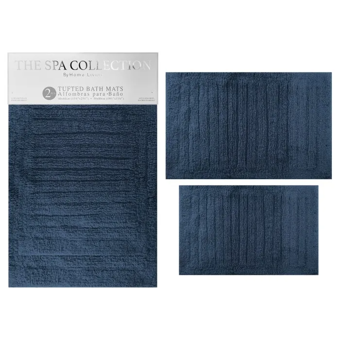 TUFTED BATH RUG 2PC SET