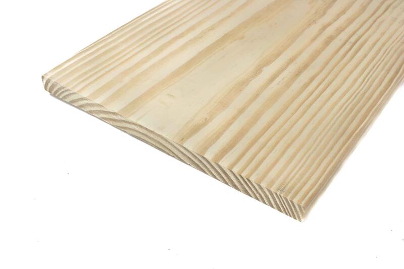 Lumber Yellow Pine C Grade S4S Treated 1x12x16 1 Length