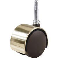  Do It Best  Twin Wheel Caster 2 Inch  Bright Brass 1 Each 205850