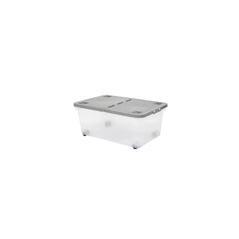 Wham Storage Box With Wheels Clear 45 L 1 Each 15406