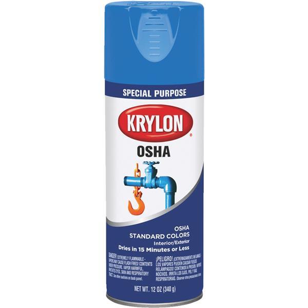 Krylon Osha Gloss Spray Paint 12oz Safety Blue 1 Each K02416007 K02416777