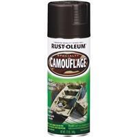 Rust-Oleum Camouflage Flat Spray Paint 12oz Black 1 Each 1916-830