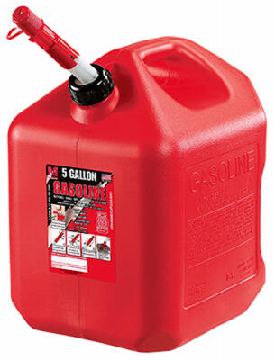 Gas Can Poly Plastic 5 Gallon Red 1 Each 5600 314-641