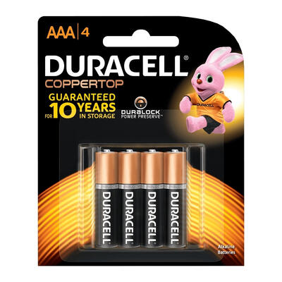  Duracell Battery  AAA 4 Pack  80283283 5004687
