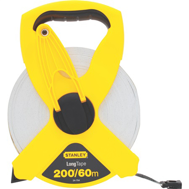  Stanley  Fiberglass Long Measuring Tape 60 Metres 1 Each 95IB34794S