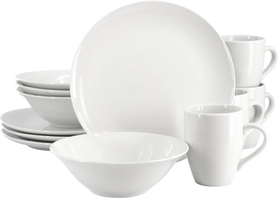 DINNERWARE SET 12PC COUPE WHT