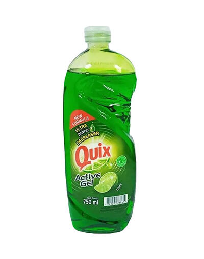 Quix Dishwashing Liquid Soap Lime 750ml 1 Each 604019: $13.16