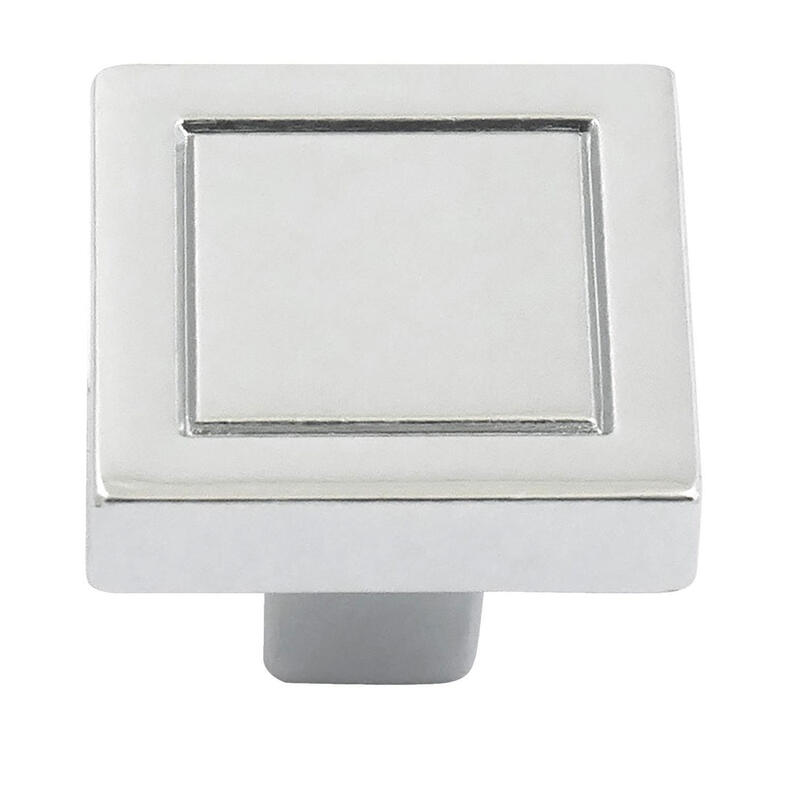  Laurey Cosmo Square Cabinet Knob 7/8 Inch Polished Chrome  1 Each 72826: $10.72