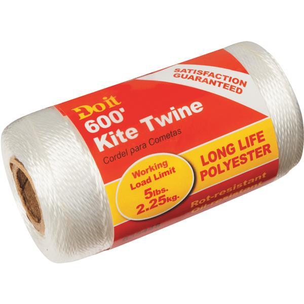 Do It Best Polyester Kite Twine 0.020 Inchx600 Foot White 1 Each 635448