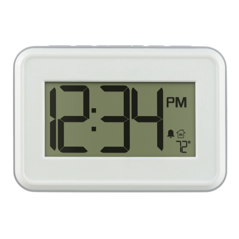 DIGITAL WALL CLOCK WHT
