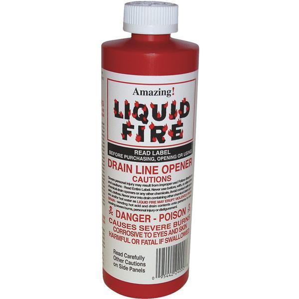 Amazing  Liquid Fire Drain Opener 16oz 1 Each LF-P-24