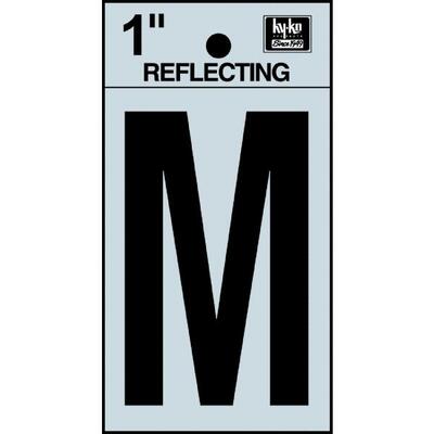 Hy-Ko Reflective Adhesive Letter M 1 Inch  1 Each RV15-M