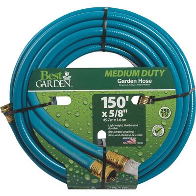 Best Garden Hose Medium Duty Rubber Vinyl 150 Foot 1 Each DBHR58150