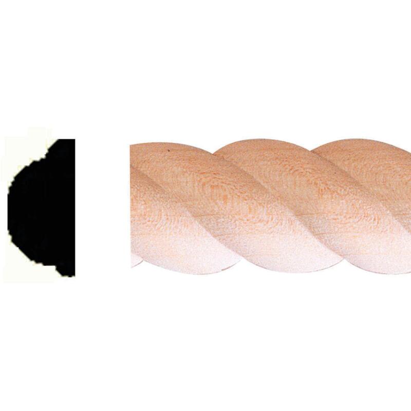 House Of Fara Carved Rope Moulding  3/8x3/4 Inch 1 Each 645