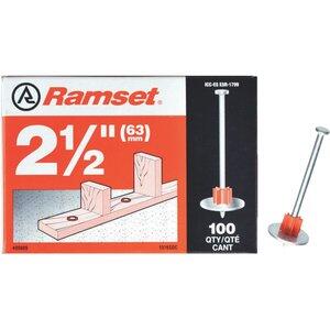  Ramset  Fastening Pin with Washer 2-1/2 Inch 1 Each 809