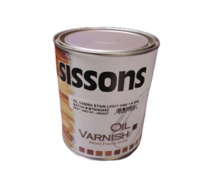 Sissons Oil Varnish Wood Stain Light Oak 1 Quart VOS44-1265