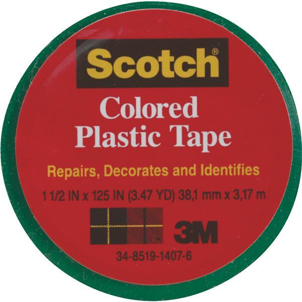  Scotch Plastic Tape 1-1/2 Inchx125 Inch  Green 1 Roll 191GN: $9.62
