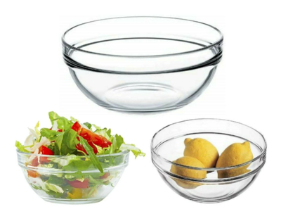  Pasabahce Glass Salad Bowl 3 Piece 1 Set 750-00688