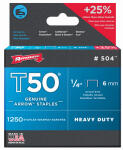  Arrow  Staples T50 1/4 Inch  1250 Pack 50424
