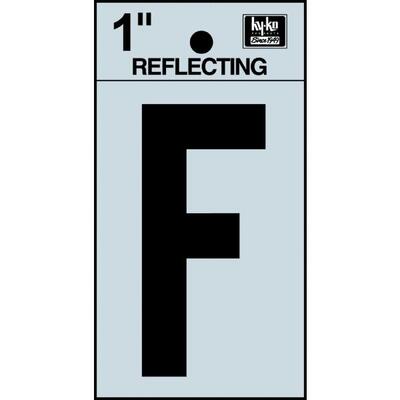  Hy-Ko Reflective Adhesive Letter F 1 Inch  1 Each RV-15/F