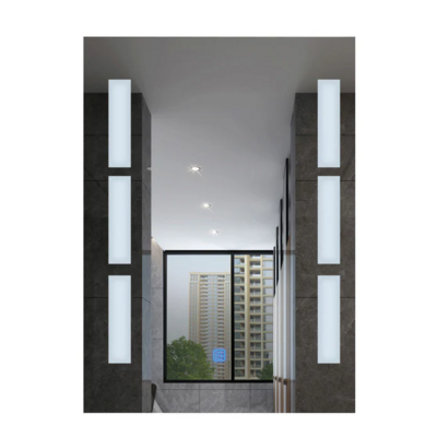 LED MIRROOR SILVER W/ WHT LGHT
