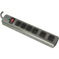 Do It Best 6 Outlet Power Strip Surge Protector 3 Foot  Gray 1 Each 041552DB