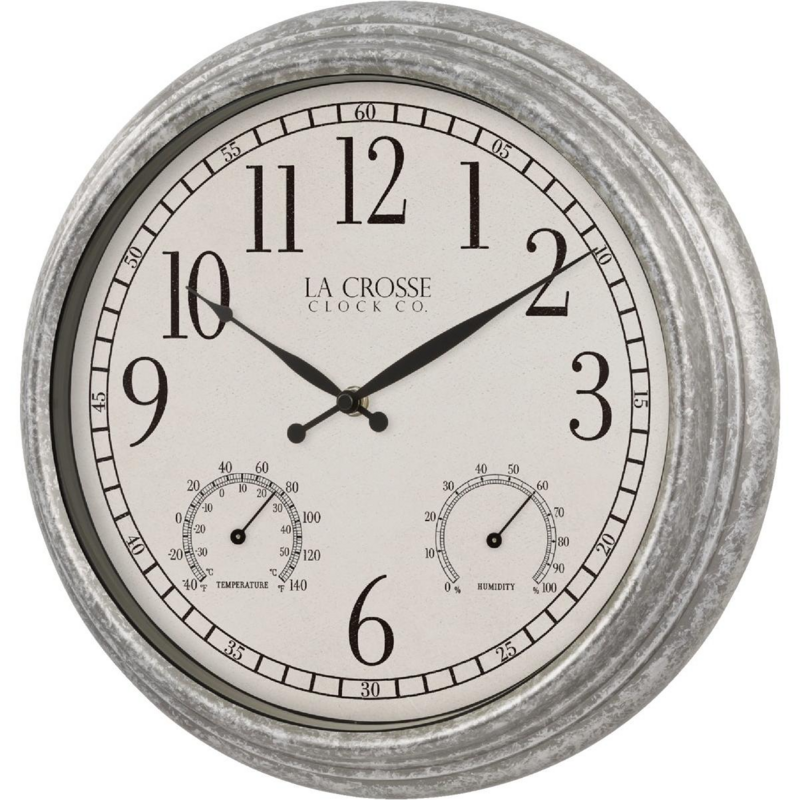 GALV FINISH INDOOR / OUT CLOCK