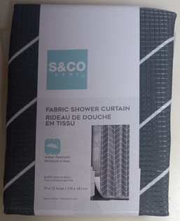 PRINTED SHOWER CURTAIN 70X72