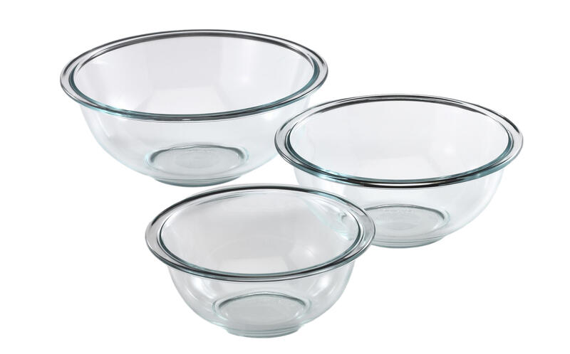  Pyrex Glass Mixing Bowls 3 Piece 1 Set 6001001