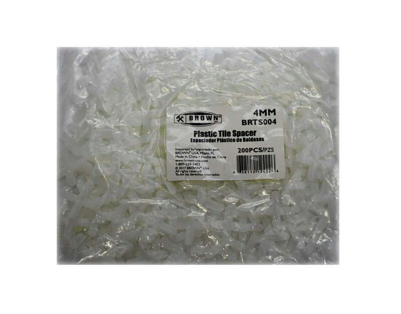 Brown USA Tile Spacer 4mm  200 Pack  BRTS004