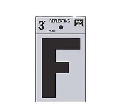  Hy-Ko Reflective Letter F 3 Inch  1 Each RV-50/F
