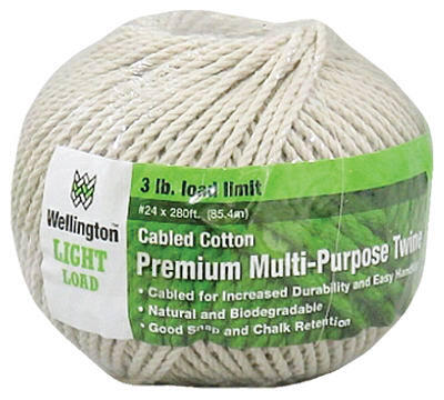  Wellington  Twisted Cotton Cable Cord  #24x280Foot 1 Roll 10334