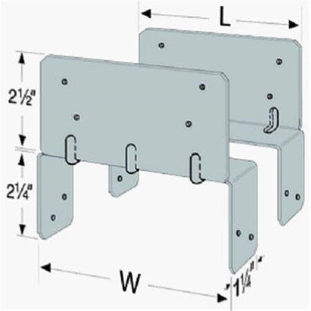  Simpson Strong Tie  Z Max Adjustable Post Cap 18 Gauge  4x4 Inch 1 Each LPC4Z