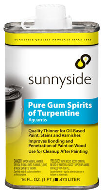 Sunnyside Pure Gum Spirit Turpentine 1 Pint 87016