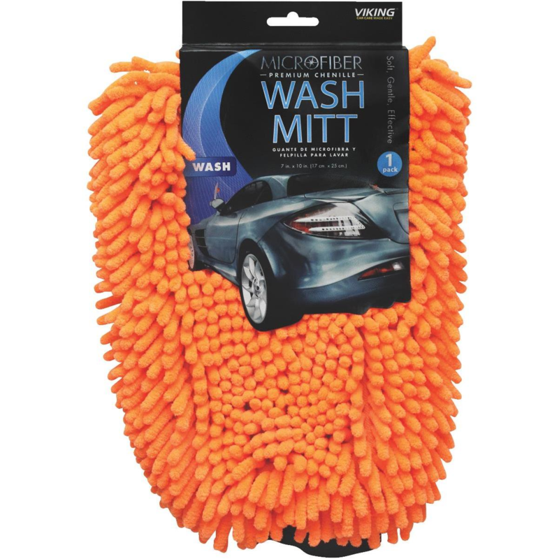 WASH MITT CORAL MICROFIBER