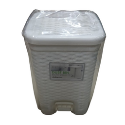 PLASTIC DUSTBIN 6L WHITE