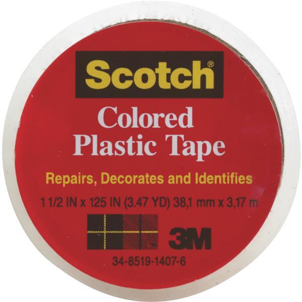  Scotch Plastic Tape 1-1/2 Inchx125 Inch  Clear 1 Roll 191CL