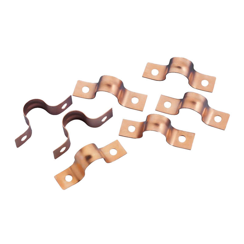  Pipe Strap  1/2 Inch  Copper  12 Pack  33995
