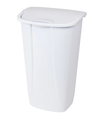 WASTEBASKET 43L LIFTTOP WHITE