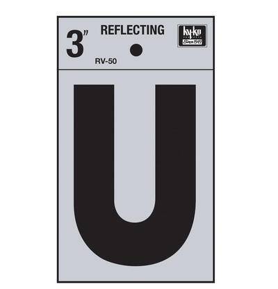  Hy-Ko Reflective Letter U 3 Inch  1 Each RV-50/U