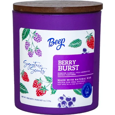 BEEP CANDLE BERRY BURST 6OZ