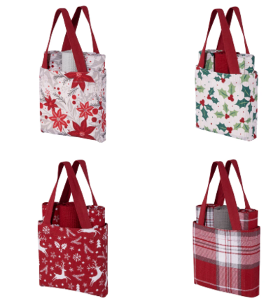 WOVEN HOLIDAY  GIFT BAGS