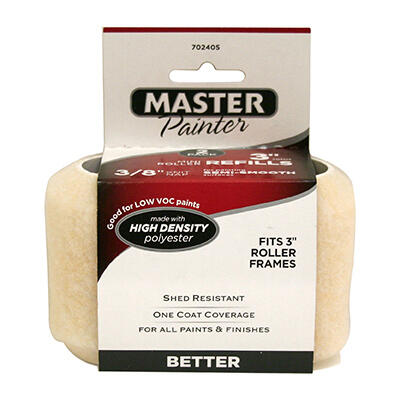 Master Painter Better Knit Roller Cover 2 Piece 3x3/8 Inch 1 Set MPS38-2PK
